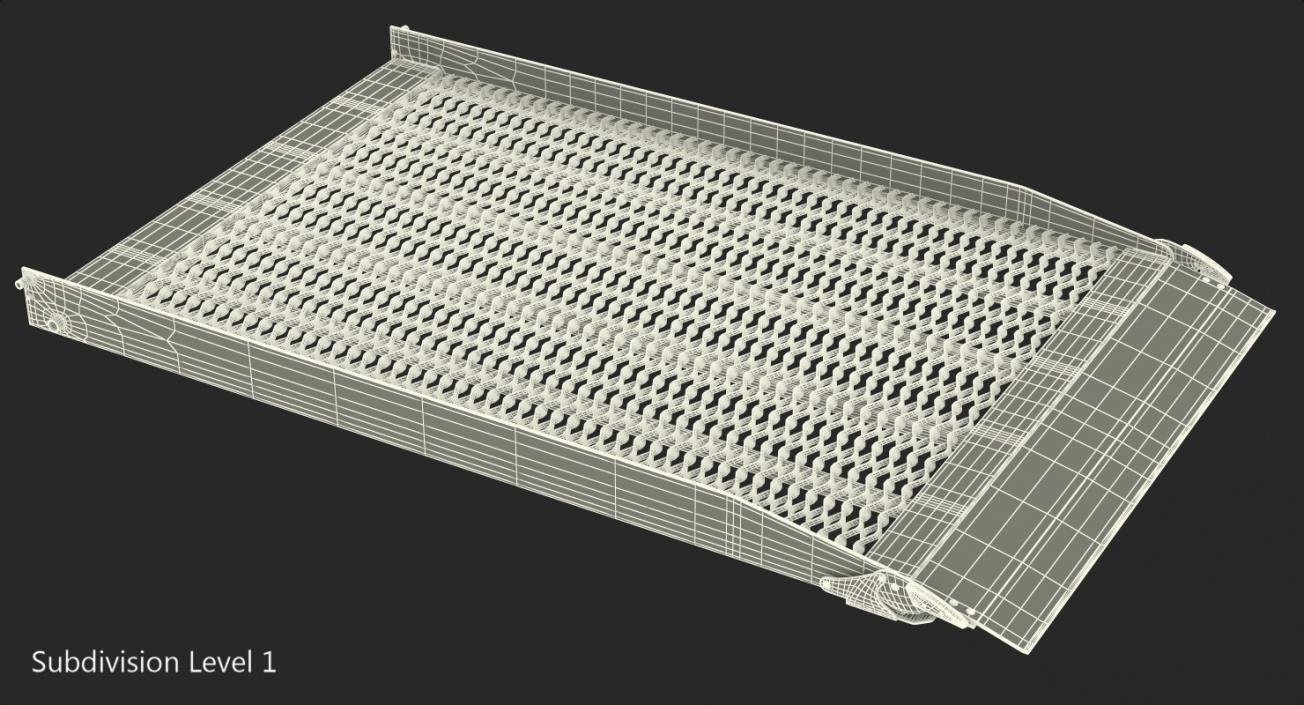 3D Metal Ramp for Support Wheelchair model