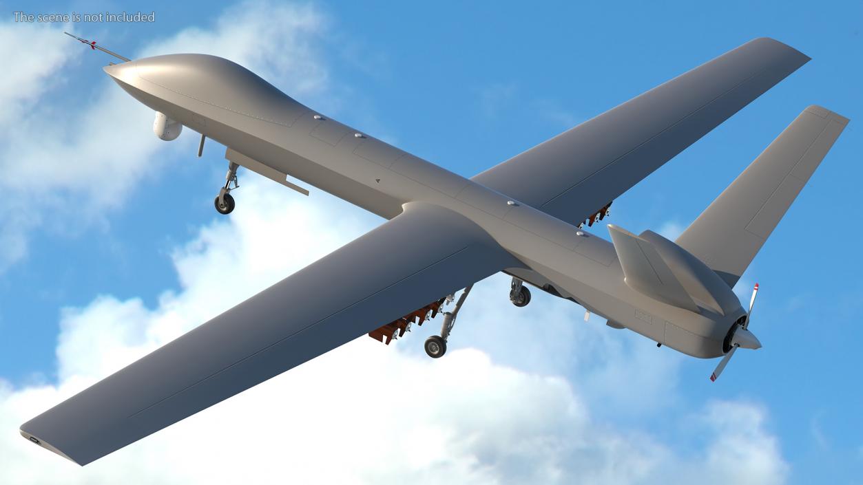 3D Hunter Killer Surveillance UAV Armed