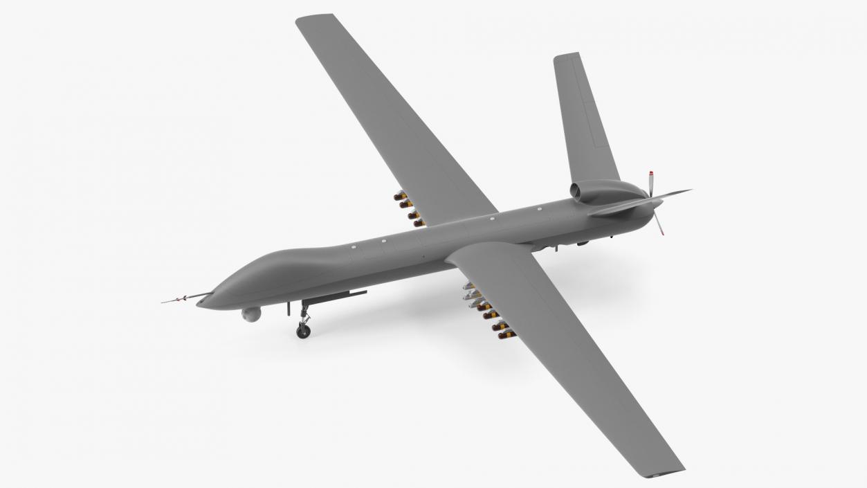 3D Hunter Killer Surveillance UAV Armed