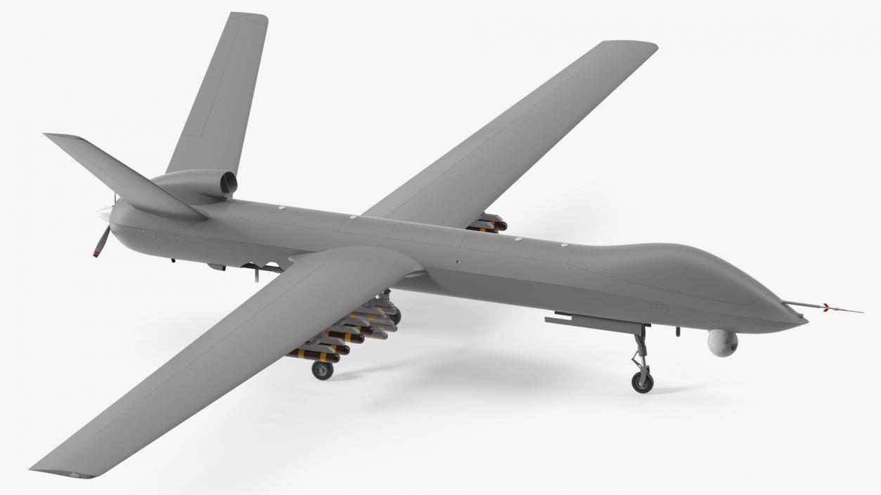 3D Hunter Killer Surveillance UAV Armed