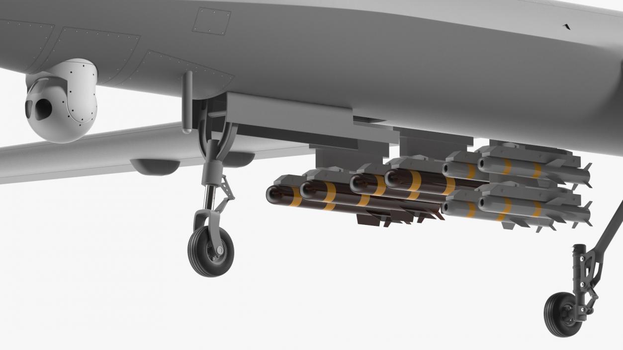 3D Hunter Killer Surveillance UAV Armed