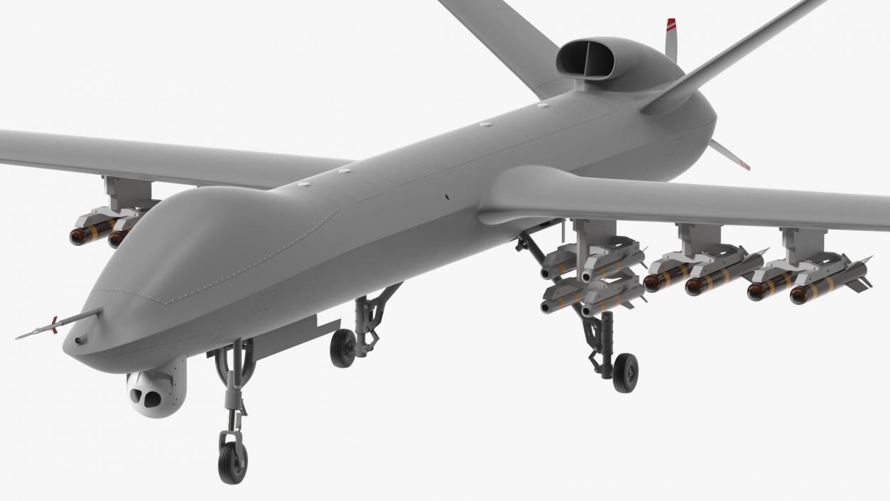 3D Hunter Killer Surveillance UAV Armed