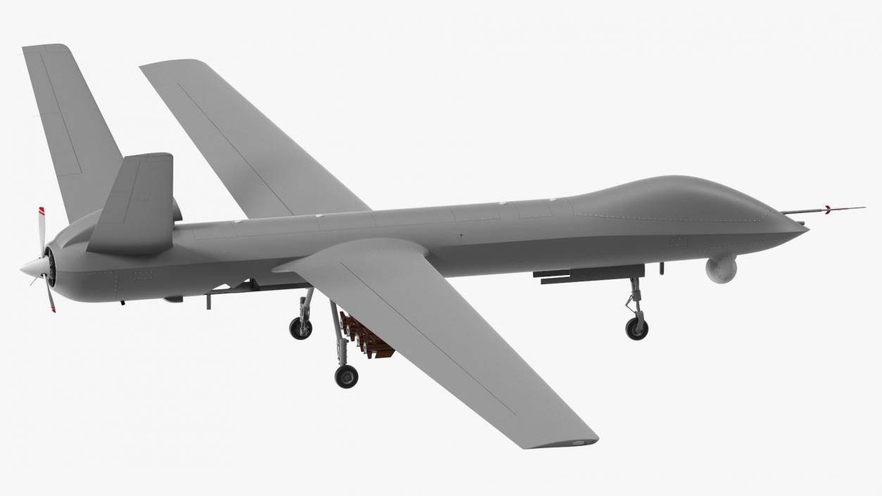 3D Hunter Killer Surveillance UAV Armed