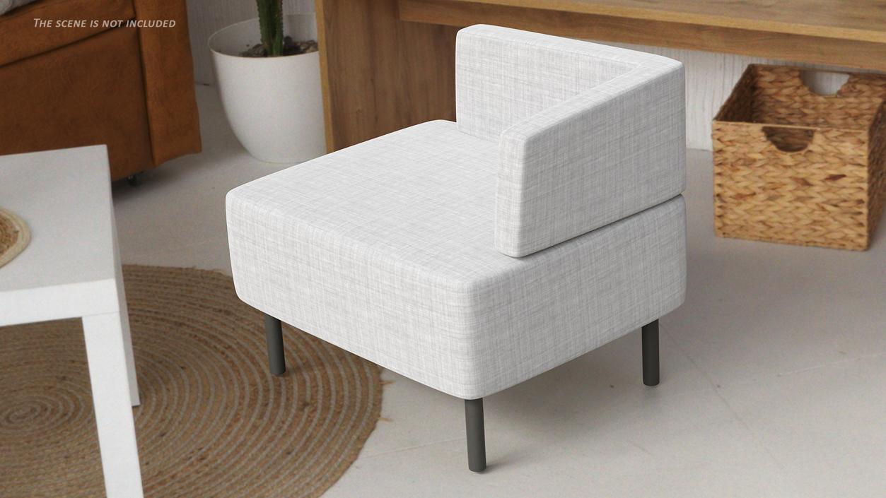 Office Corner Armchair 3D