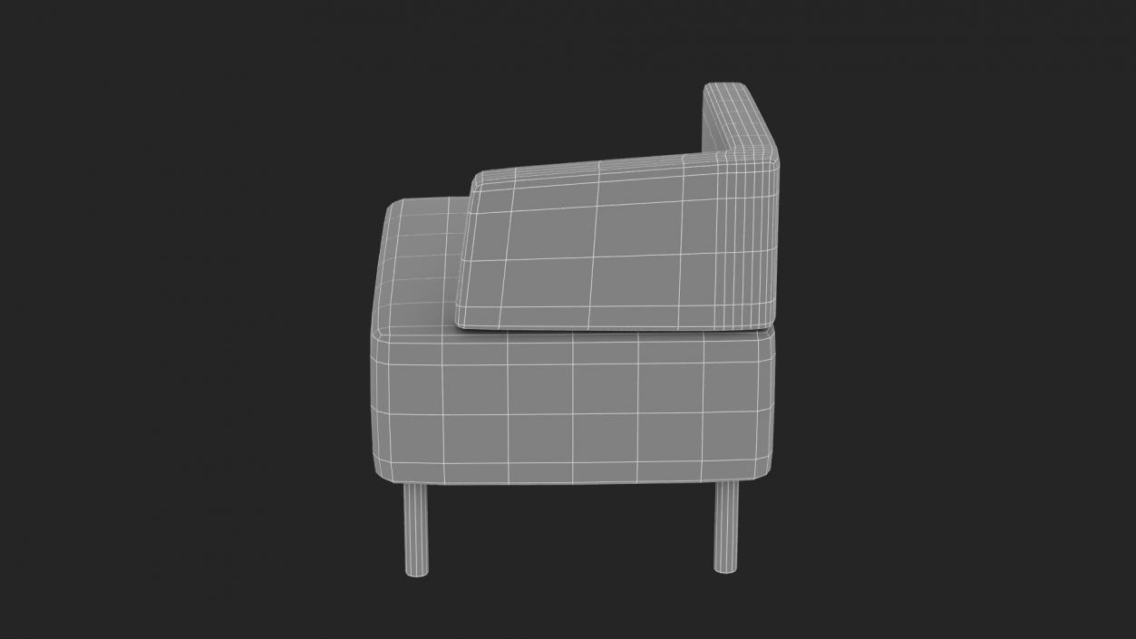 Office Corner Armchair 3D