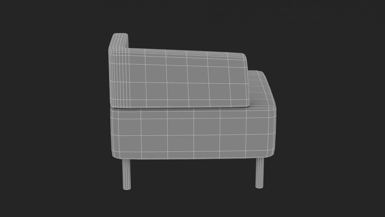 Office Corner Armchair 3D