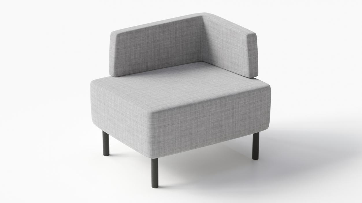 Office Corner Armchair 3D