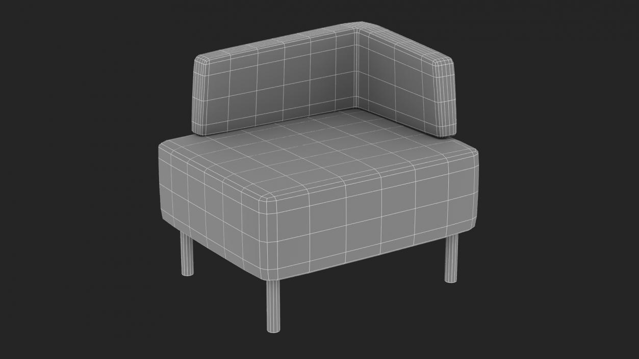 Office Corner Armchair 3D