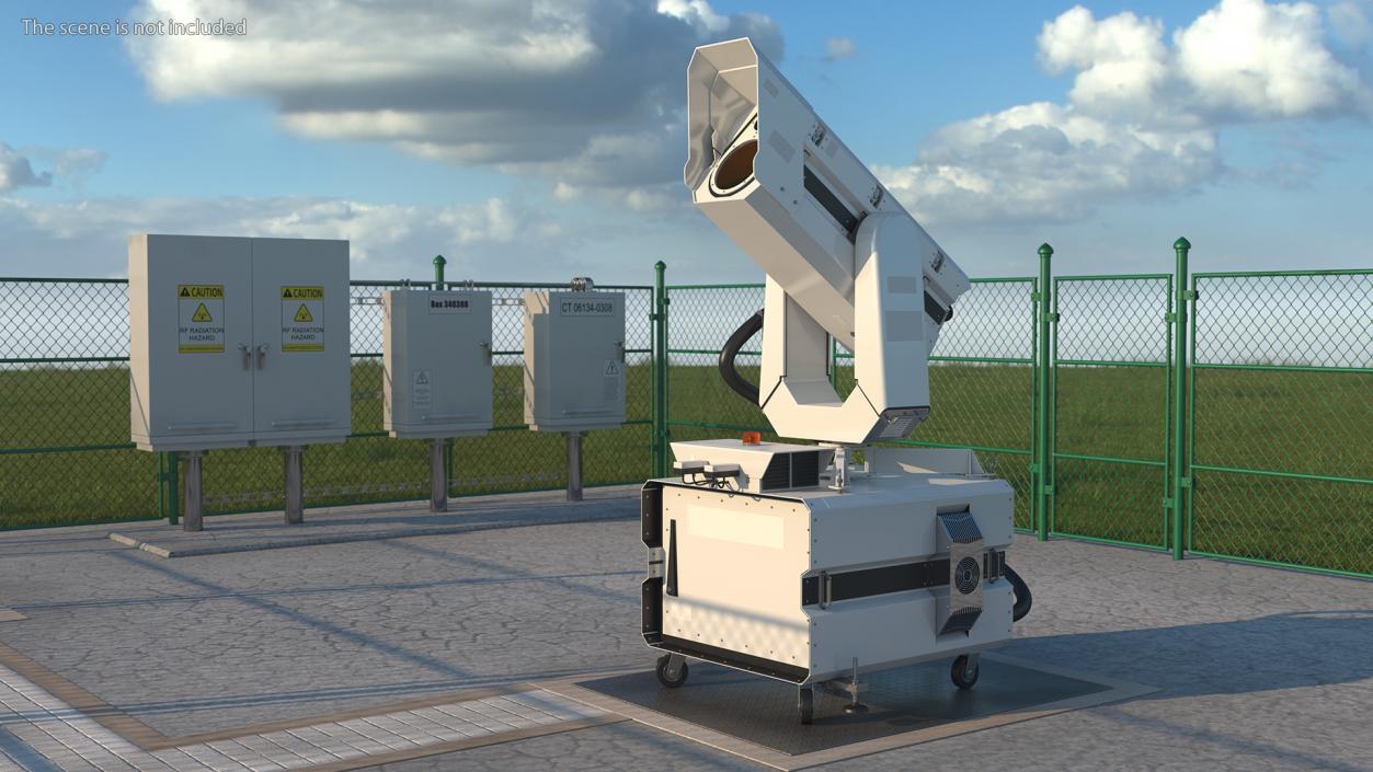 Airport Ceilometer LIDAR Scanner Rigged 3D model