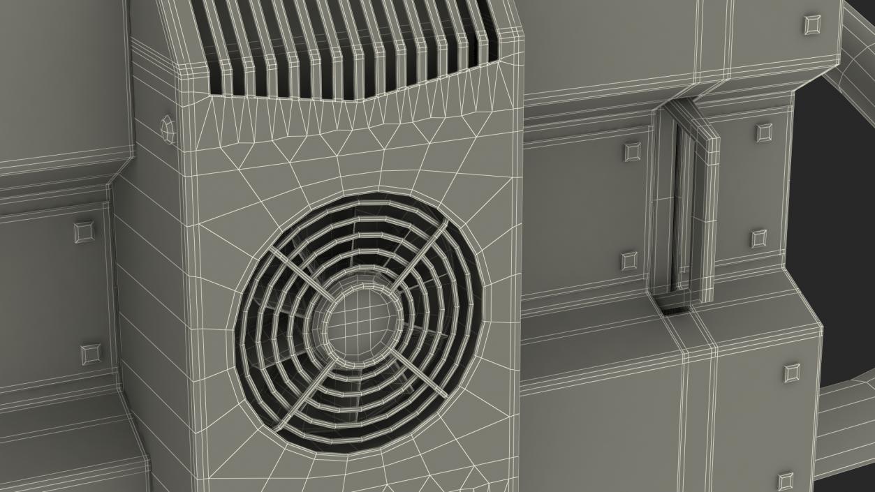 Airport Ceilometer LIDAR Scanner Rigged 3D model