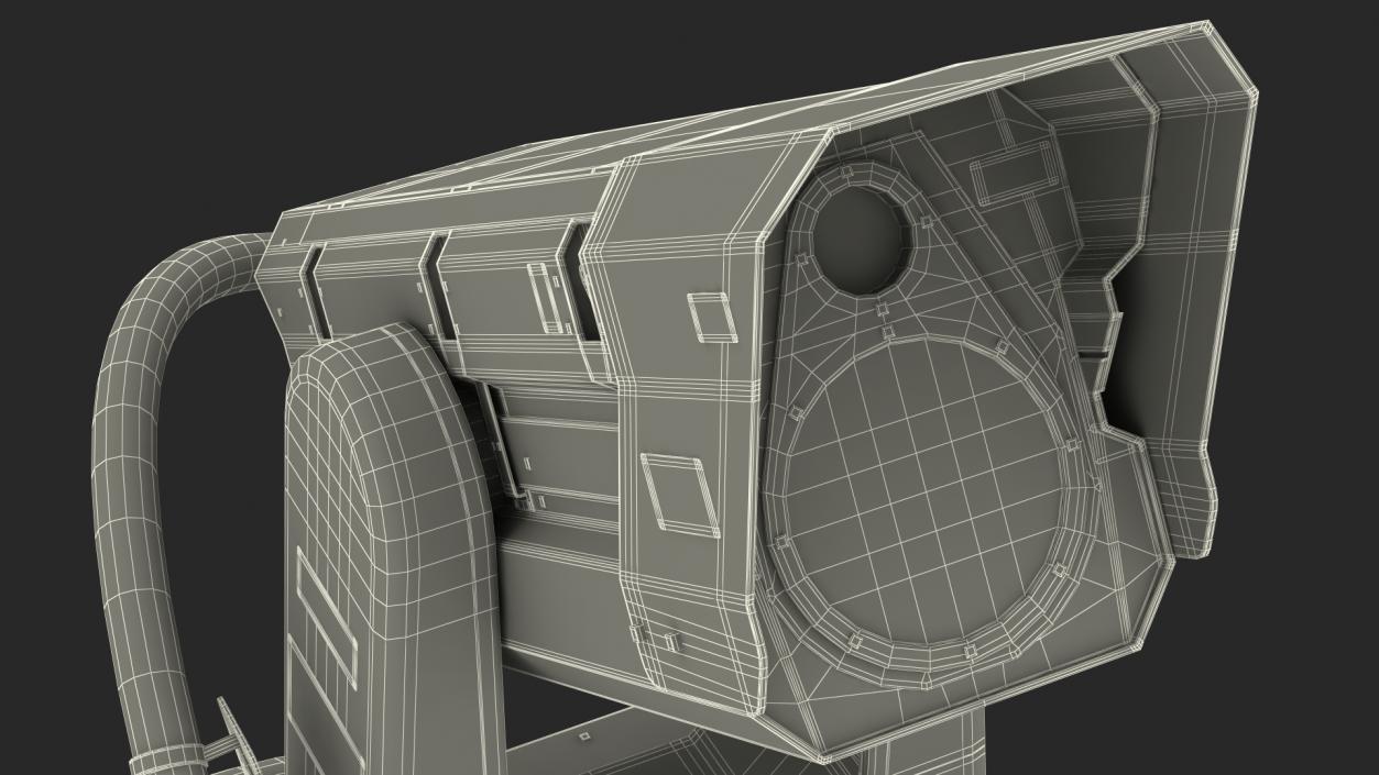 Airport Ceilometer LIDAR Scanner Rigged 3D model