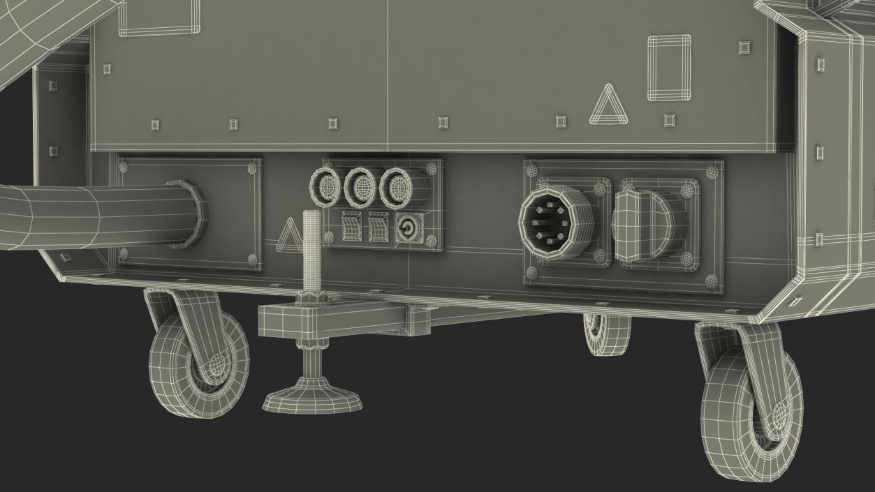 Airport Ceilometer LIDAR Scanner Rigged 3D model