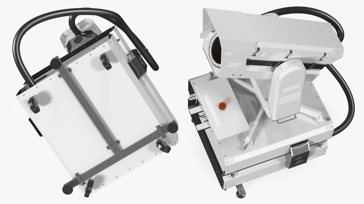 Airport Ceilometer LIDAR Scanner Rigged 3D model