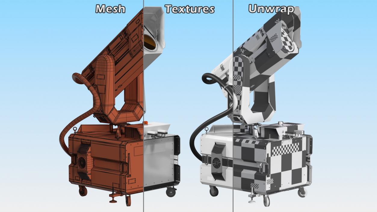 Airport Ceilometer LIDAR Scanner Rigged 3D model