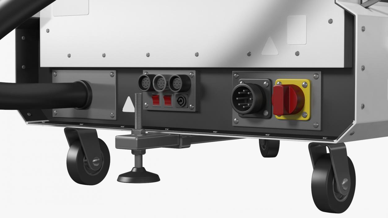 Airport Ceilometer LIDAR Scanner Rigged 3D model