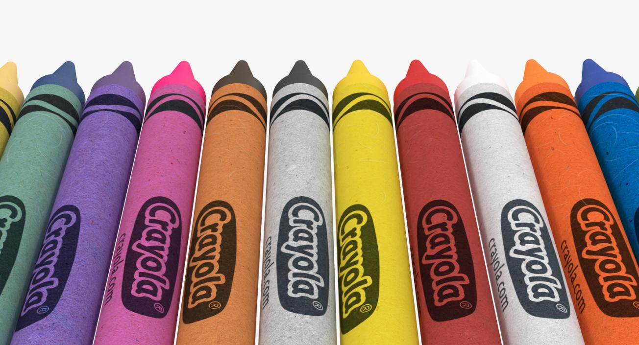 Chalks and Crayons 3D Models Collection 3D model