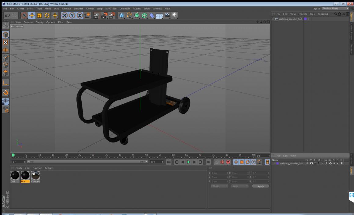 Welding Welder Cart 3D model