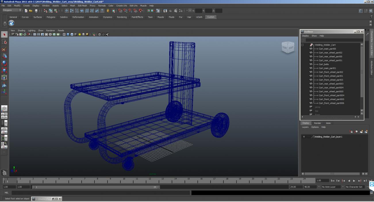 Welding Welder Cart 3D model