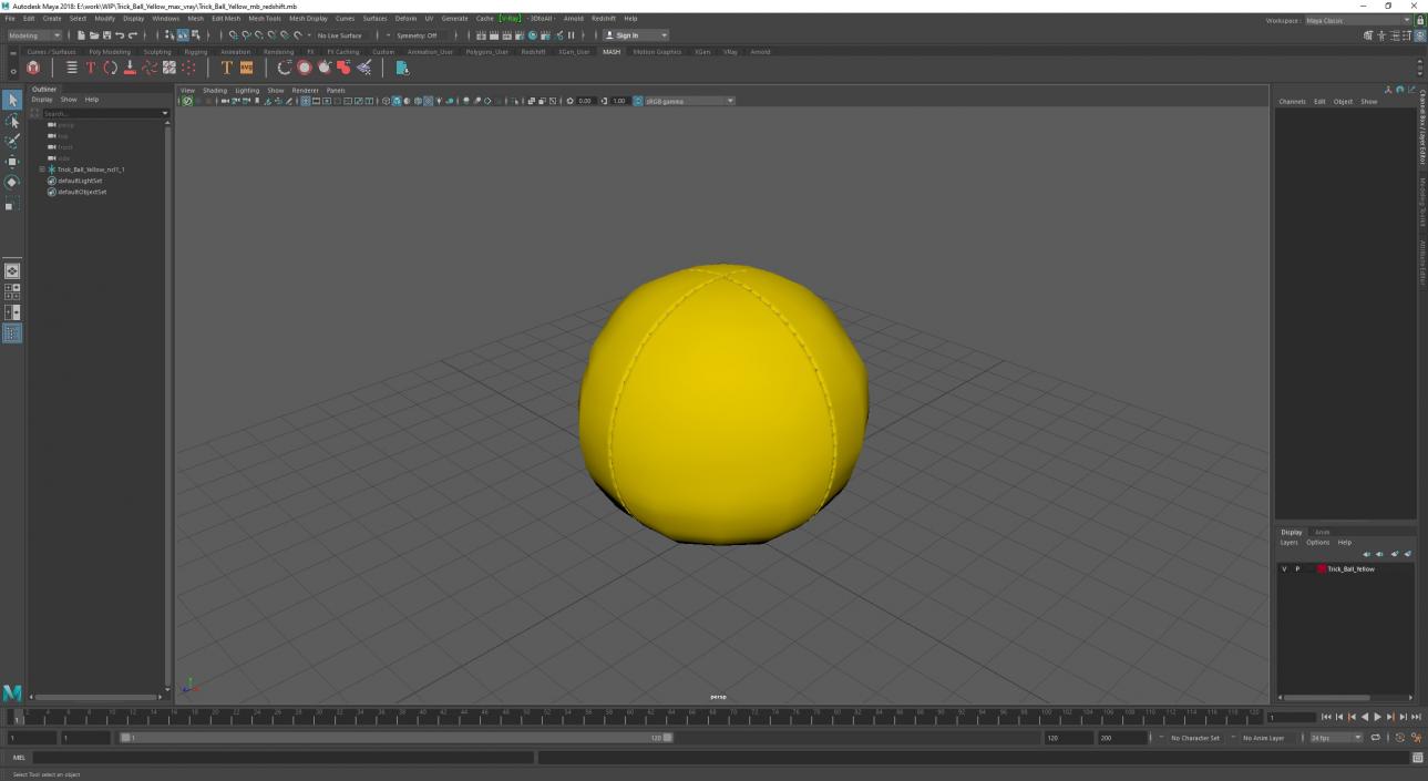 Trick Ball Yellow 3D