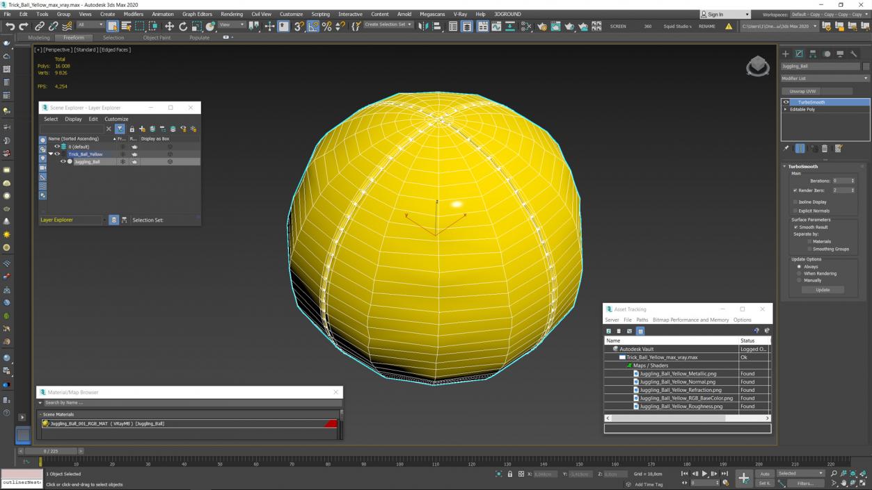 Trick Ball Yellow 3D