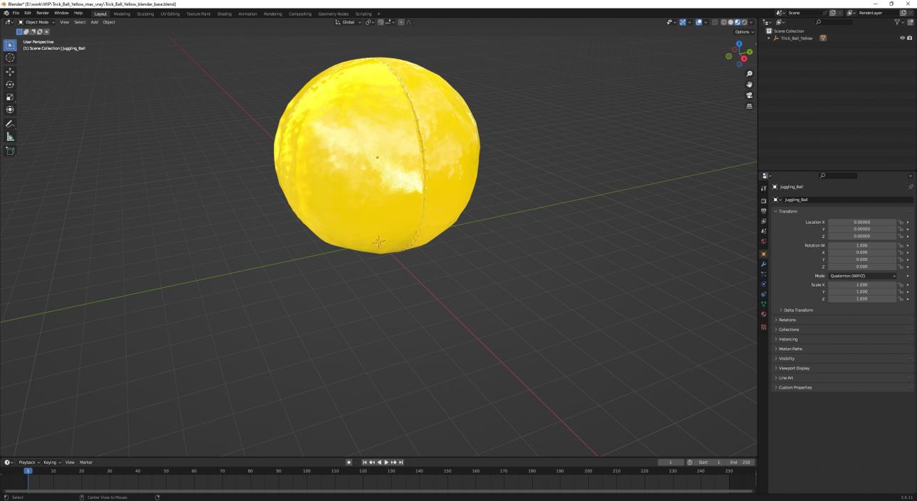 Trick Ball Yellow 3D