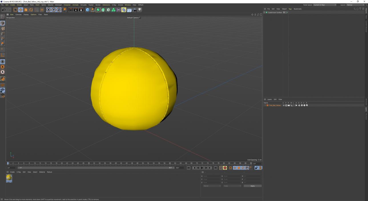 Trick Ball Yellow 3D