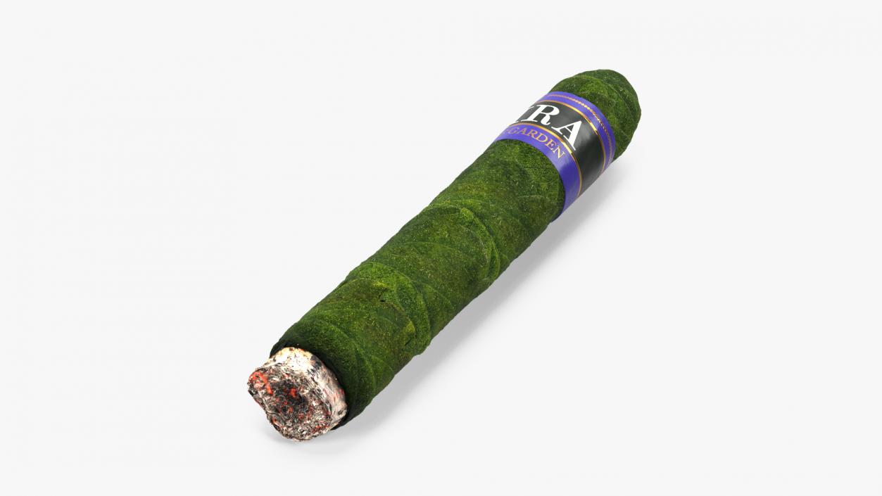 3D Leira Cannabis Cigar Burning model