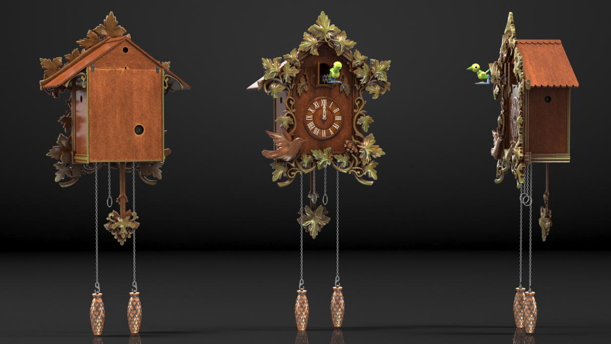 Cuckoo Clocks Collection 3D model