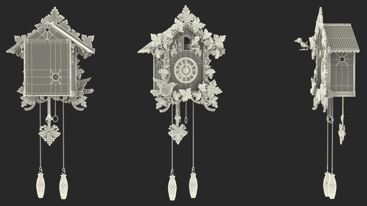 Cuckoo Clocks Collection 3D model