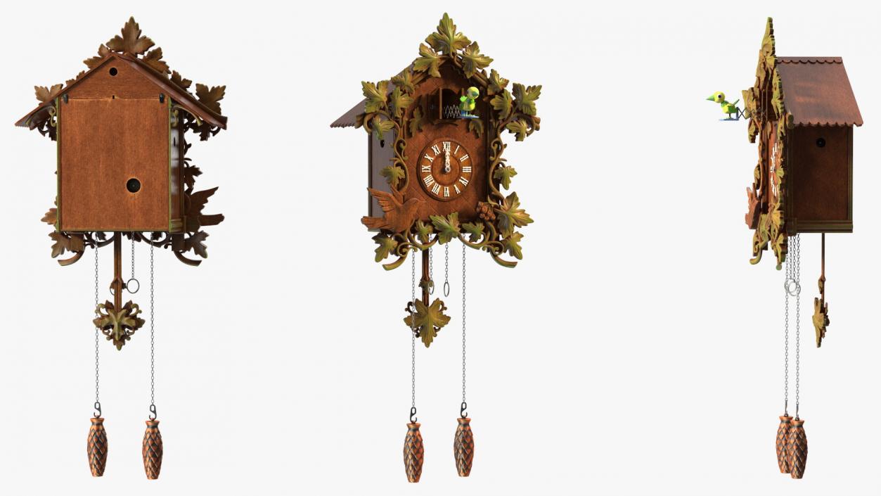 Cuckoo Clocks Collection 3D model