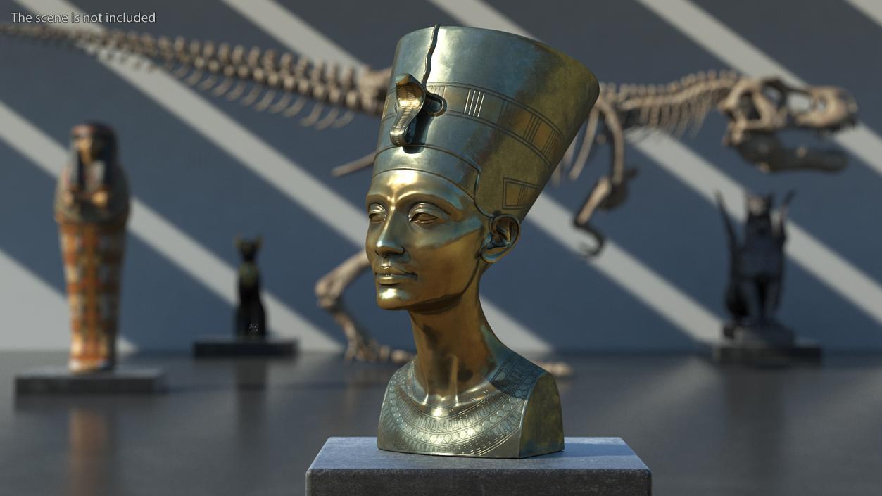 Bronze Bust of Nefertiti 3D model