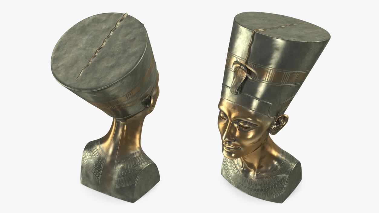 Bronze Bust of Nefertiti 3D model