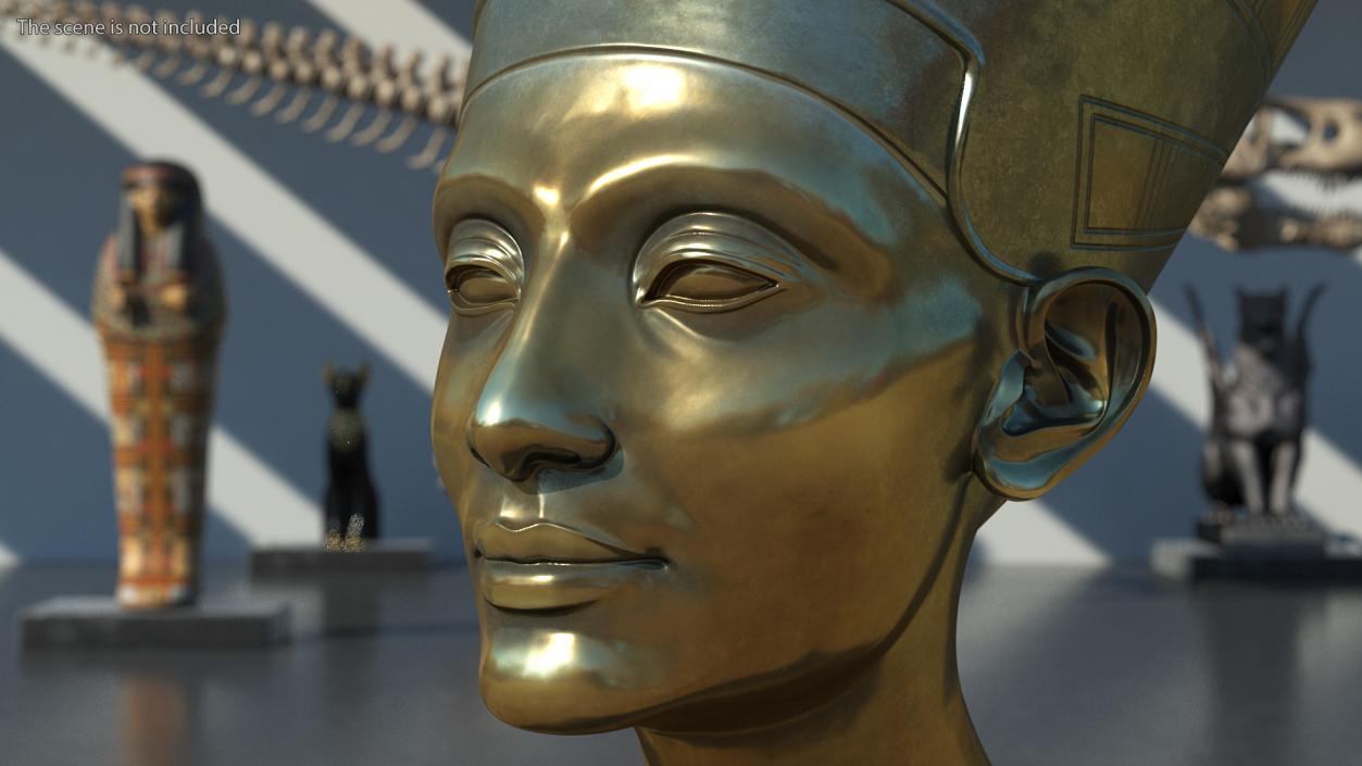 Bronze Bust of Nefertiti 3D model