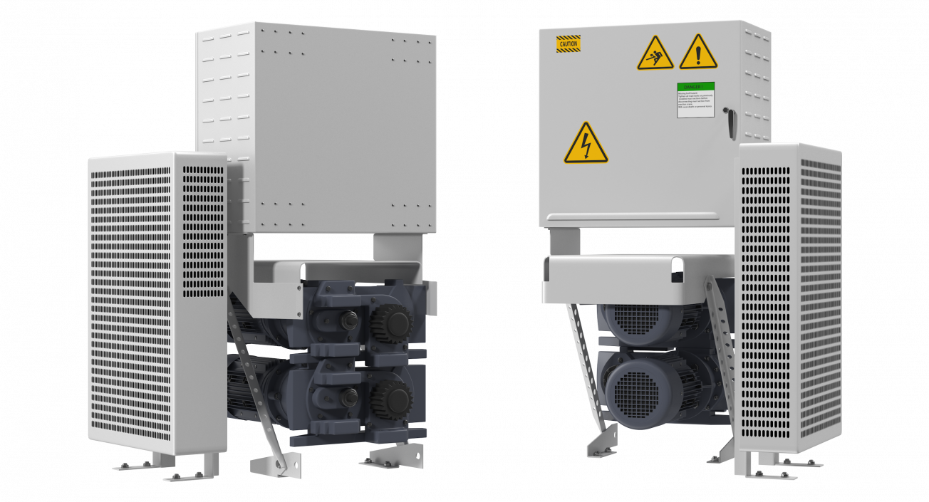 3D Elevator Motor Engine