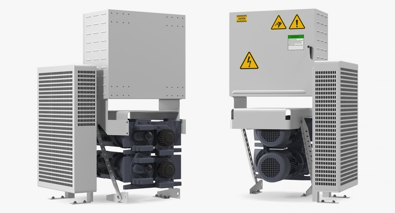 3D Elevator Motor Engine