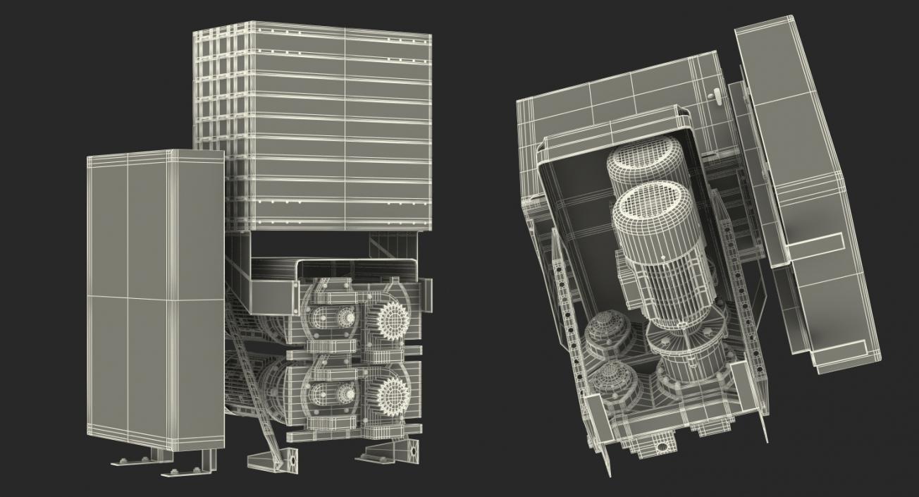 3D Elevator Motor Engine