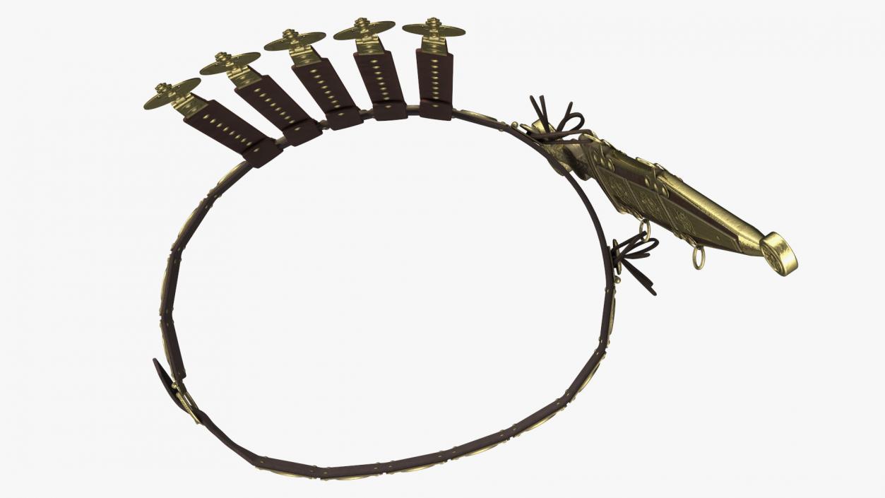 3D Roman Belt with Pugio Dagger model