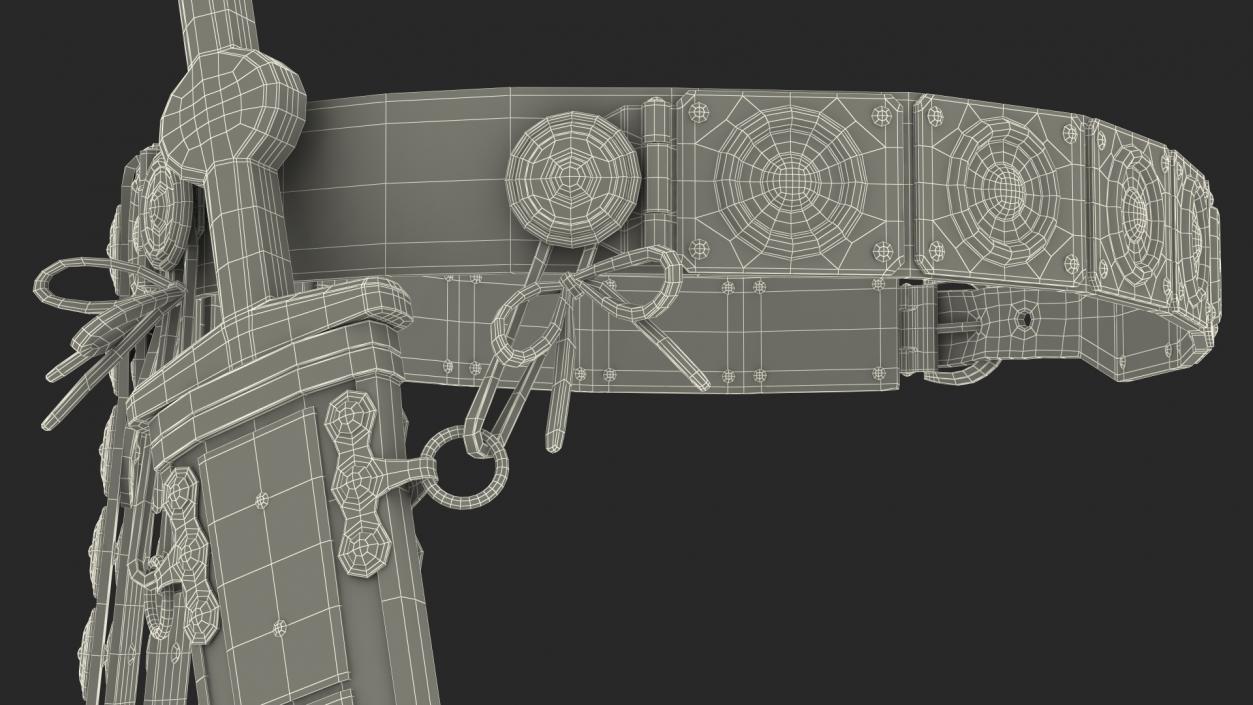 3D Roman Belt with Pugio Dagger model