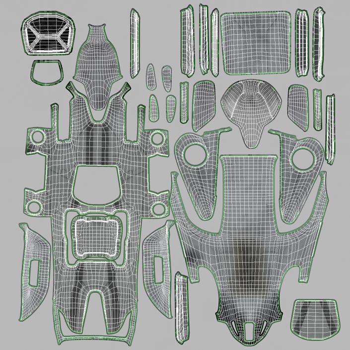 Sci-Fi Dropship Landing Position 3D