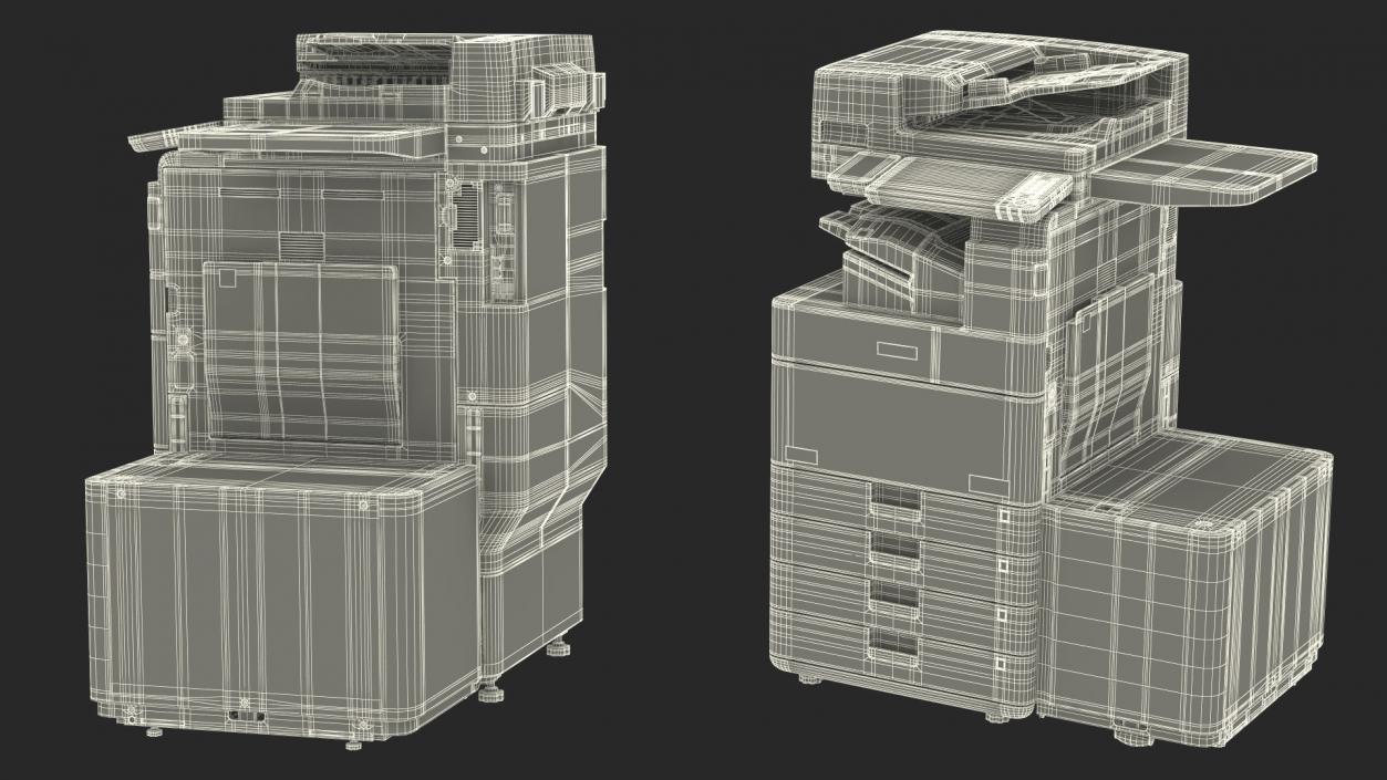 3D Laser MFP Black with Paper Deck Unit Tray 2 model