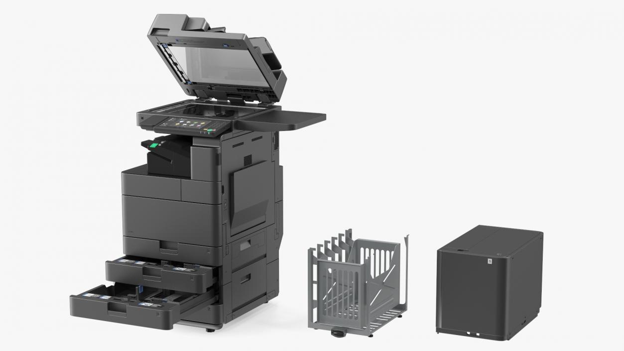 3D Laser MFP Black with Paper Deck Unit Tray 2 model