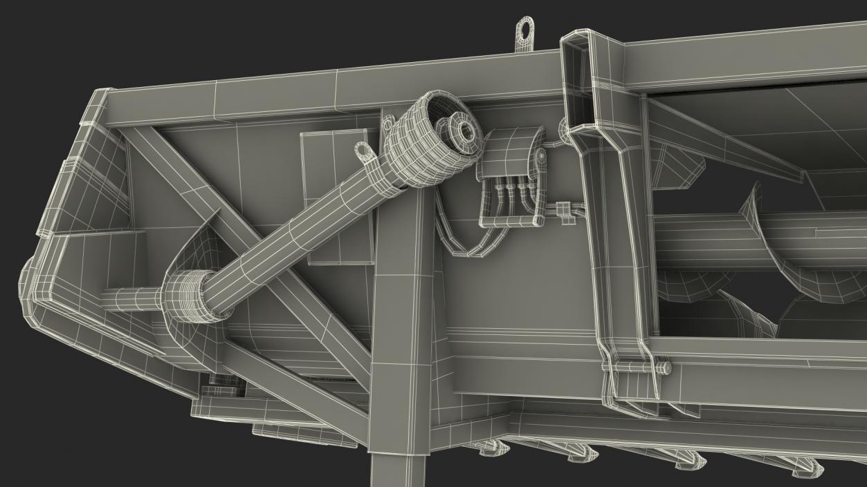 3D Rigid Corn Header 12 Rows Dirty