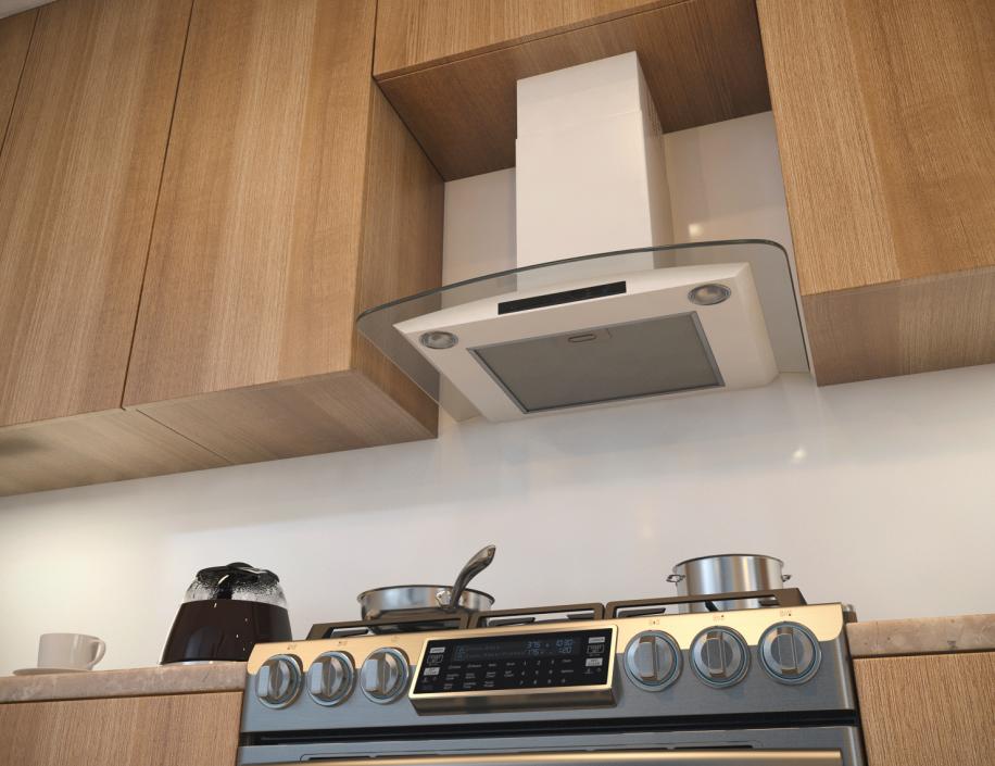 Chimney Cooker Hood Generic 3D