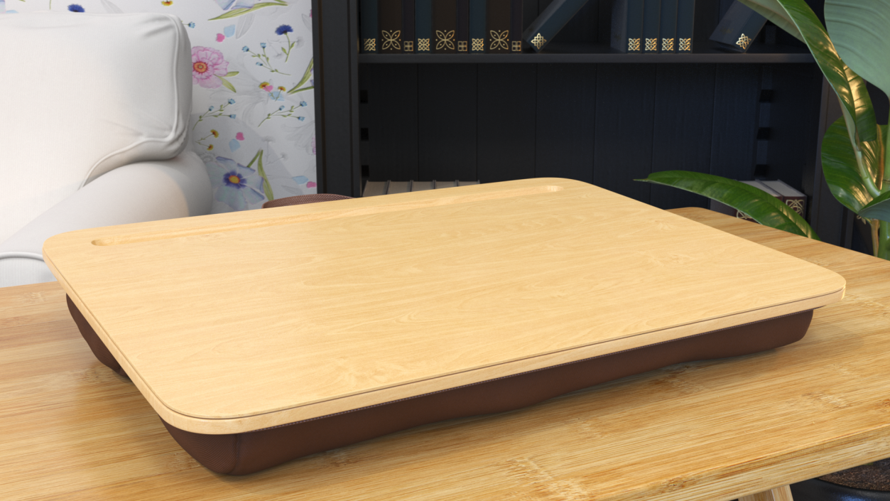 Lap Desk with Bamboo Platform 3D model