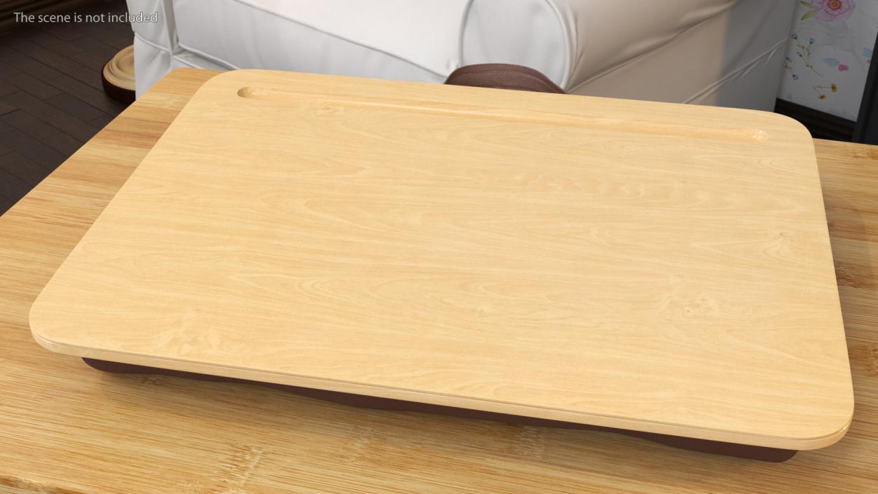 Lap Desk with Bamboo Platform 3D model