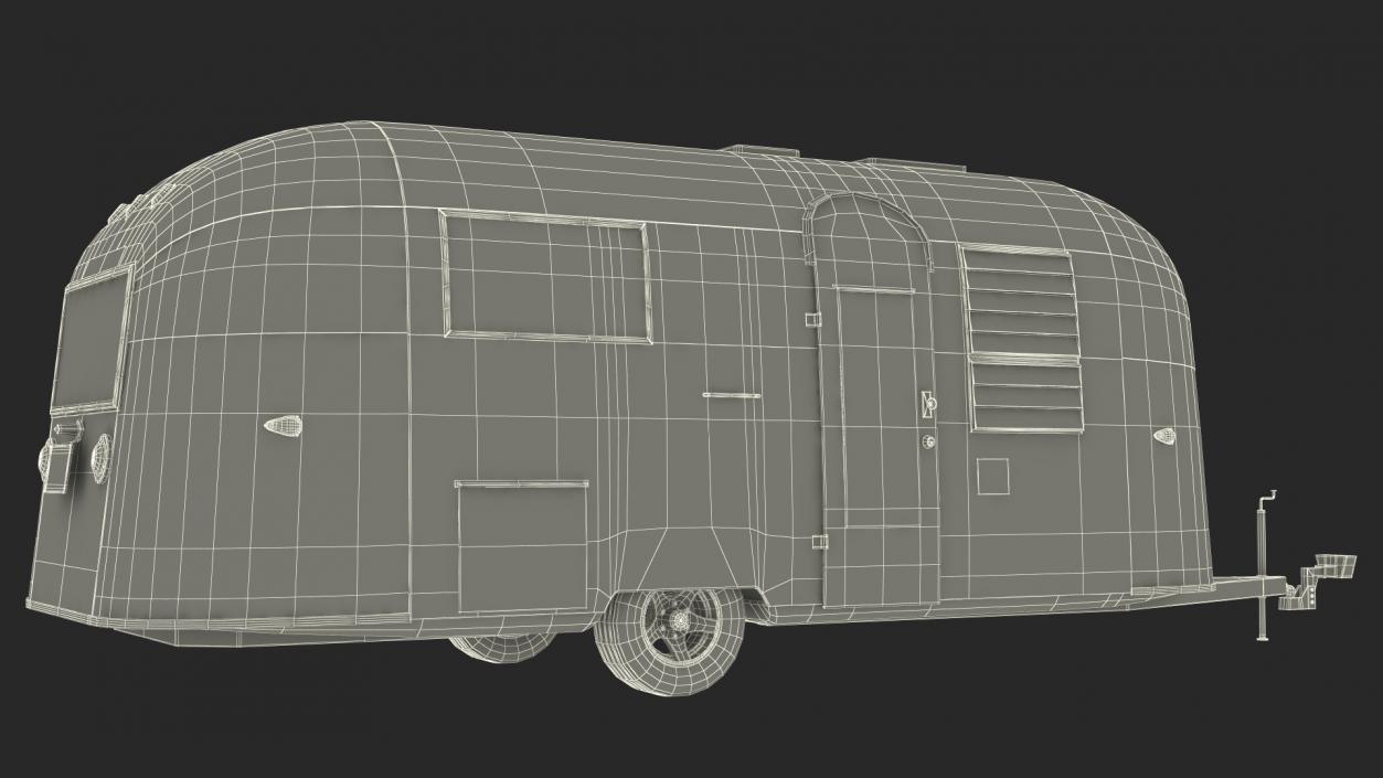 Yellow Fish Food Truck Rigged 3D model