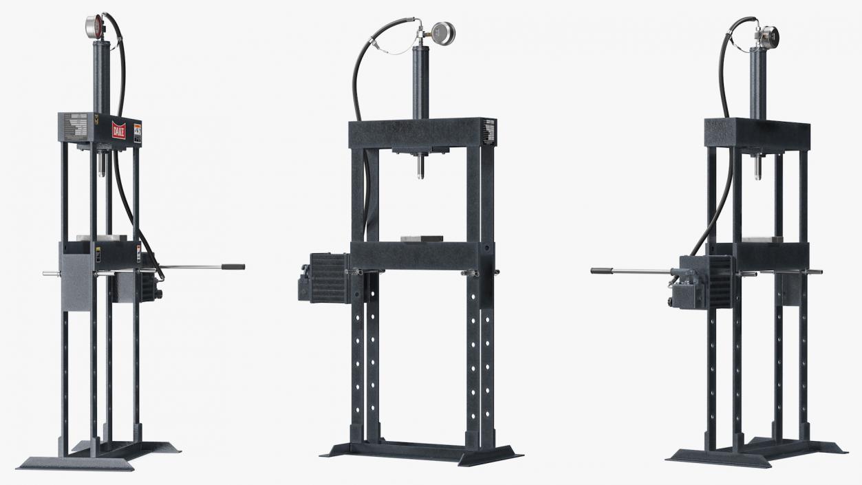 3D model Dake 10 Ton Manual Hydraulic Bench Press