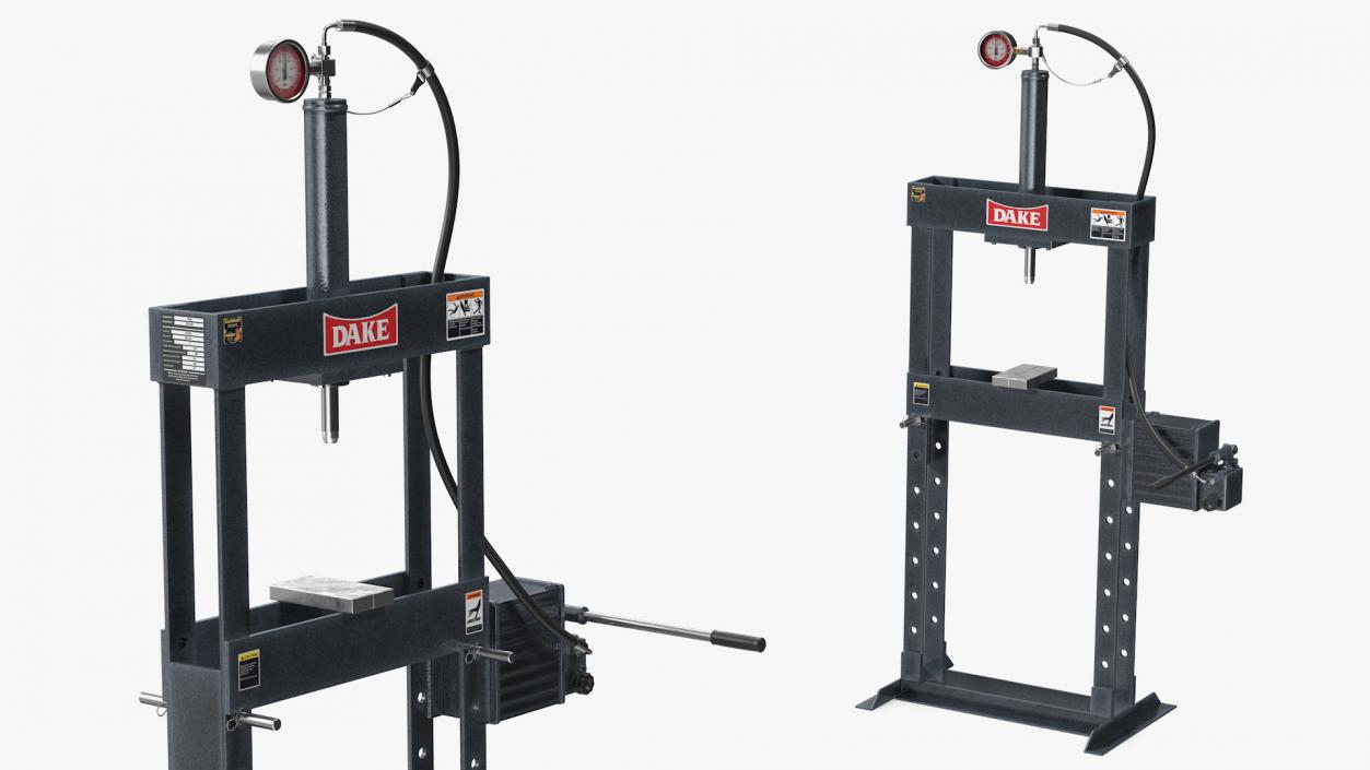 3D model Dake 10 Ton Manual Hydraulic Bench Press