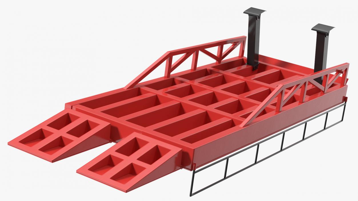 Portable Trailer Loading Ramp 3D model