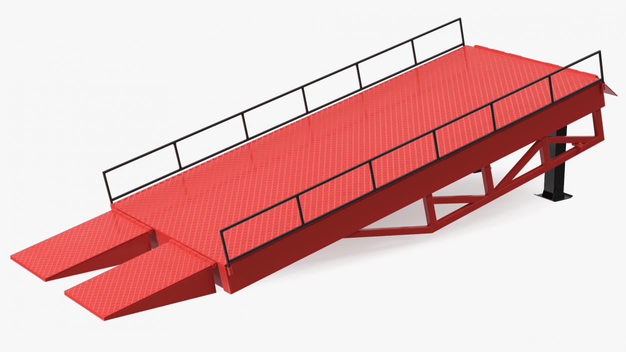 Portable Trailer Loading Ramp 3D model